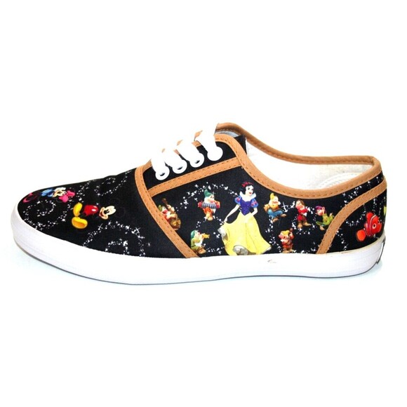 Disney Magic Women Canvas Shoes Sneakers Bradford Exchange Character Art Size 7 - Picture 8 of 16